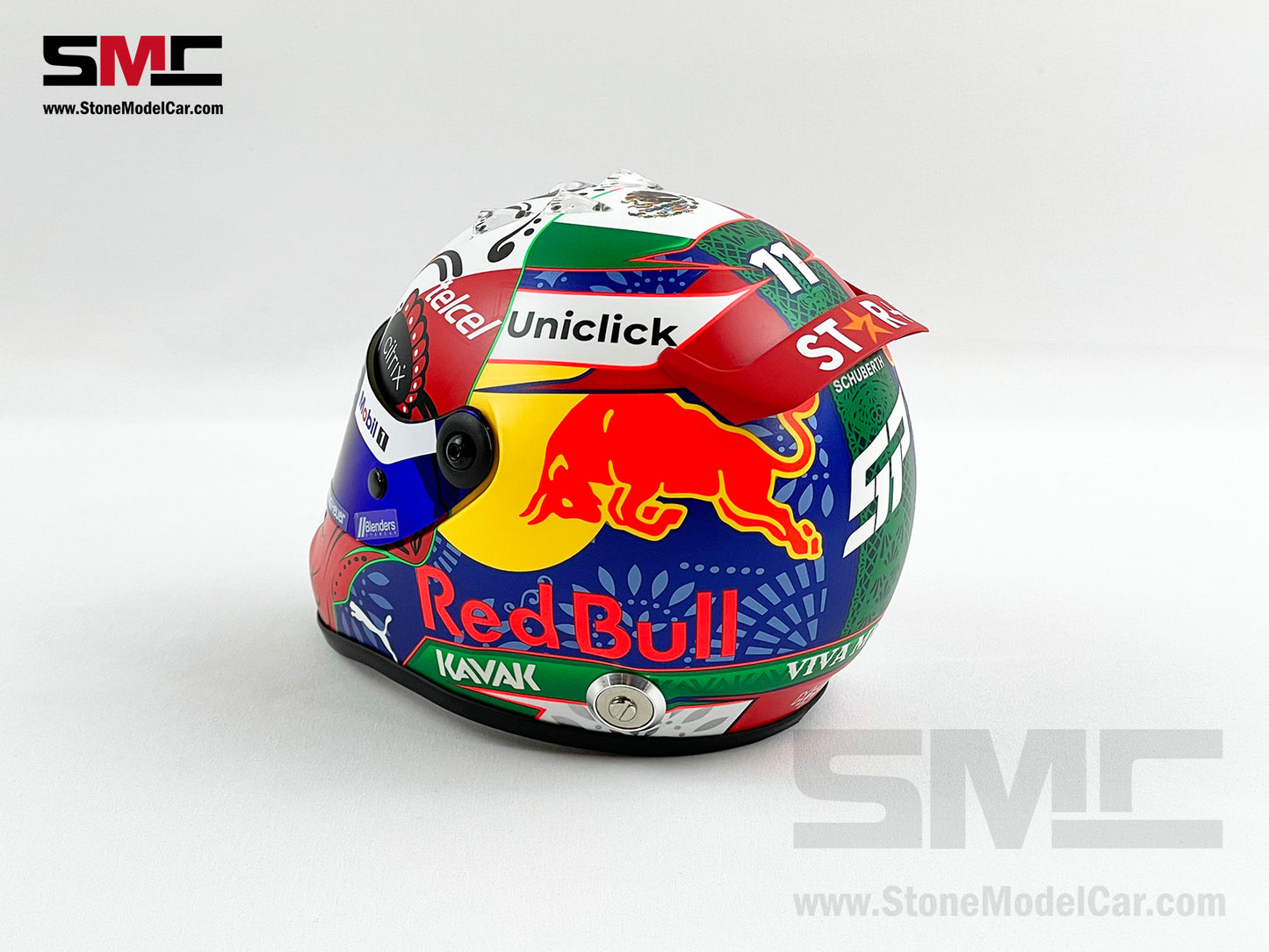 Red Bull F1 RB18 #11 Sergio Perez Mexico GP Podium 2022 1:2 Helmet Schuberth