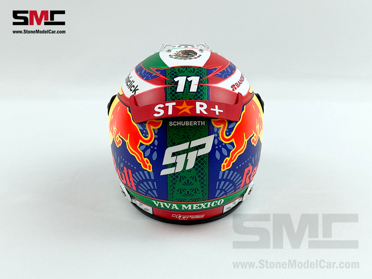 Red Bull F1 RB18 #11 Sergio Perez Mexico GP Podium 2022 1:2 Helmet Schuberth