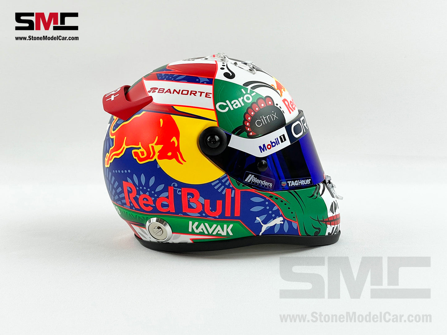 Red Bull F1 RB18 #11 Sergio Perez Mexico GP Podium 2022 1:2 Helmet Schuberth