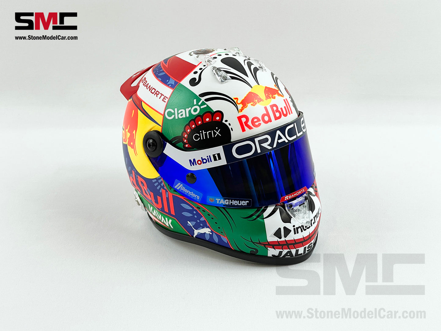 Red Bull F1 RB18 #11 Sergio Perez Mexico GP Podium 2022 1:2 Helmet Schuberth