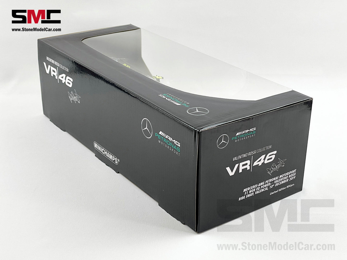 Mercedes F1 2017 W08 #46 Valentino Rossi 2019 Ride Swap Hamilton 1:18 MINICHAMPS