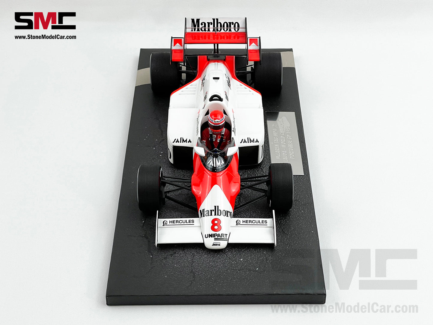 Mclaren F1 MP4/2 #8 Niki Lauda Portugal GP 1984 World Champion 1:18 MINICHAMPS