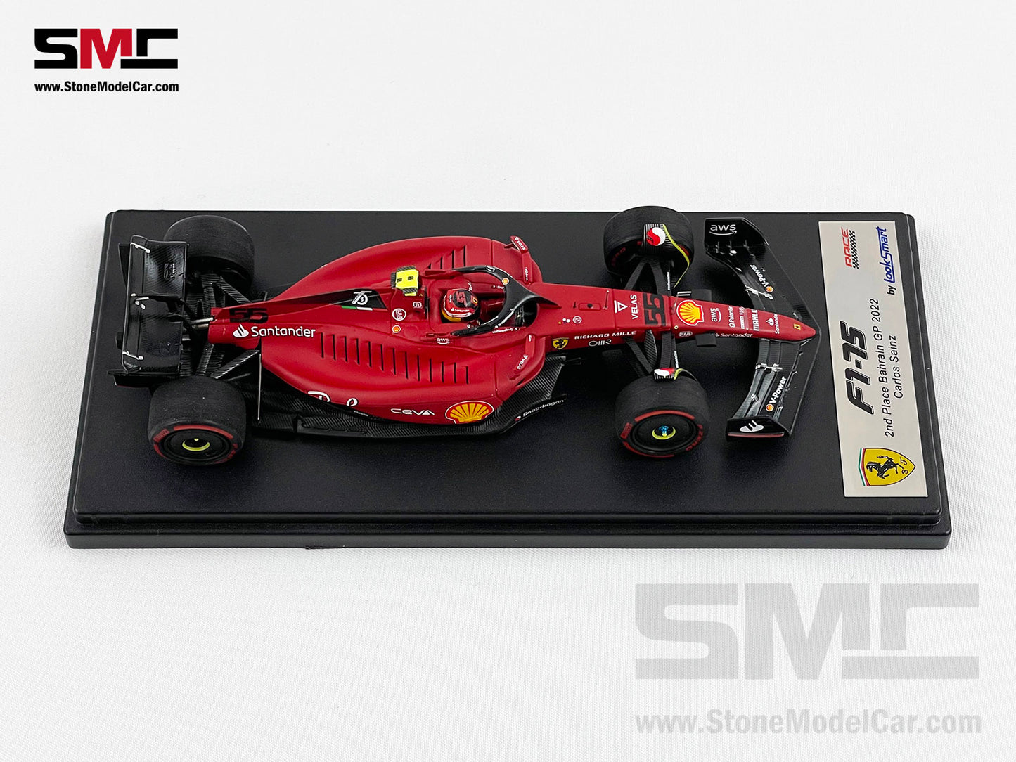 2022 F1 Ferrari F1-75 #55 Carlos Sainz Bahrain GP 2nd 1st 1-2 of 2022 LookSmart 1:43