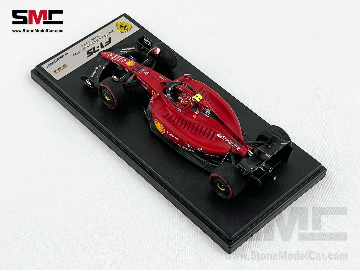 2022 F1 Ferrari F1-75 #55 Carlos Sainz Bahrain GP 2nd 1st 1-2 of 2022 LookSmart 1:43