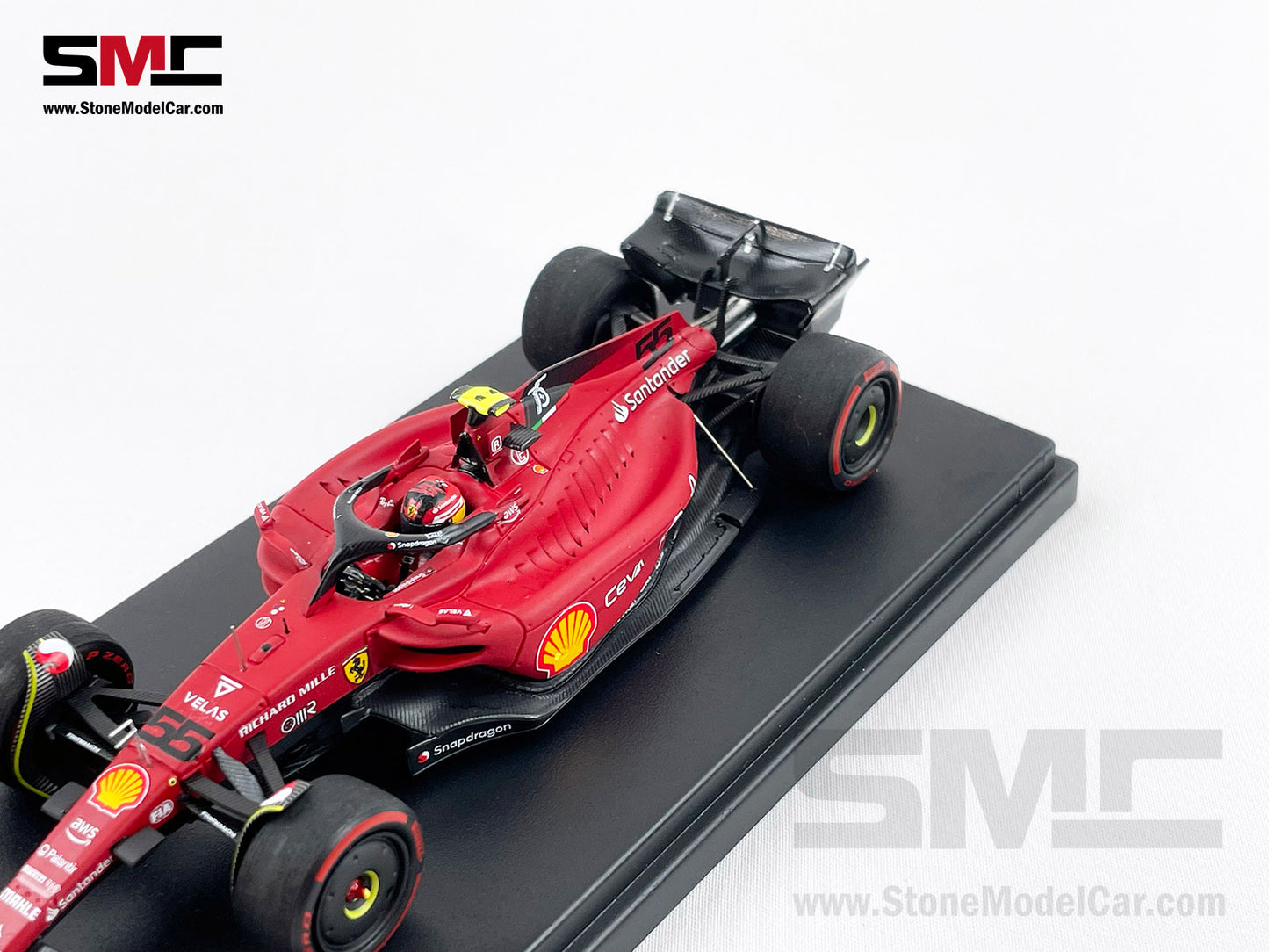 2022 F1 Ferrari F1-75 #55 Carlos Sainz Bahrain GP 2nd 1st 1-2 of 2022 LookSmart 1:43