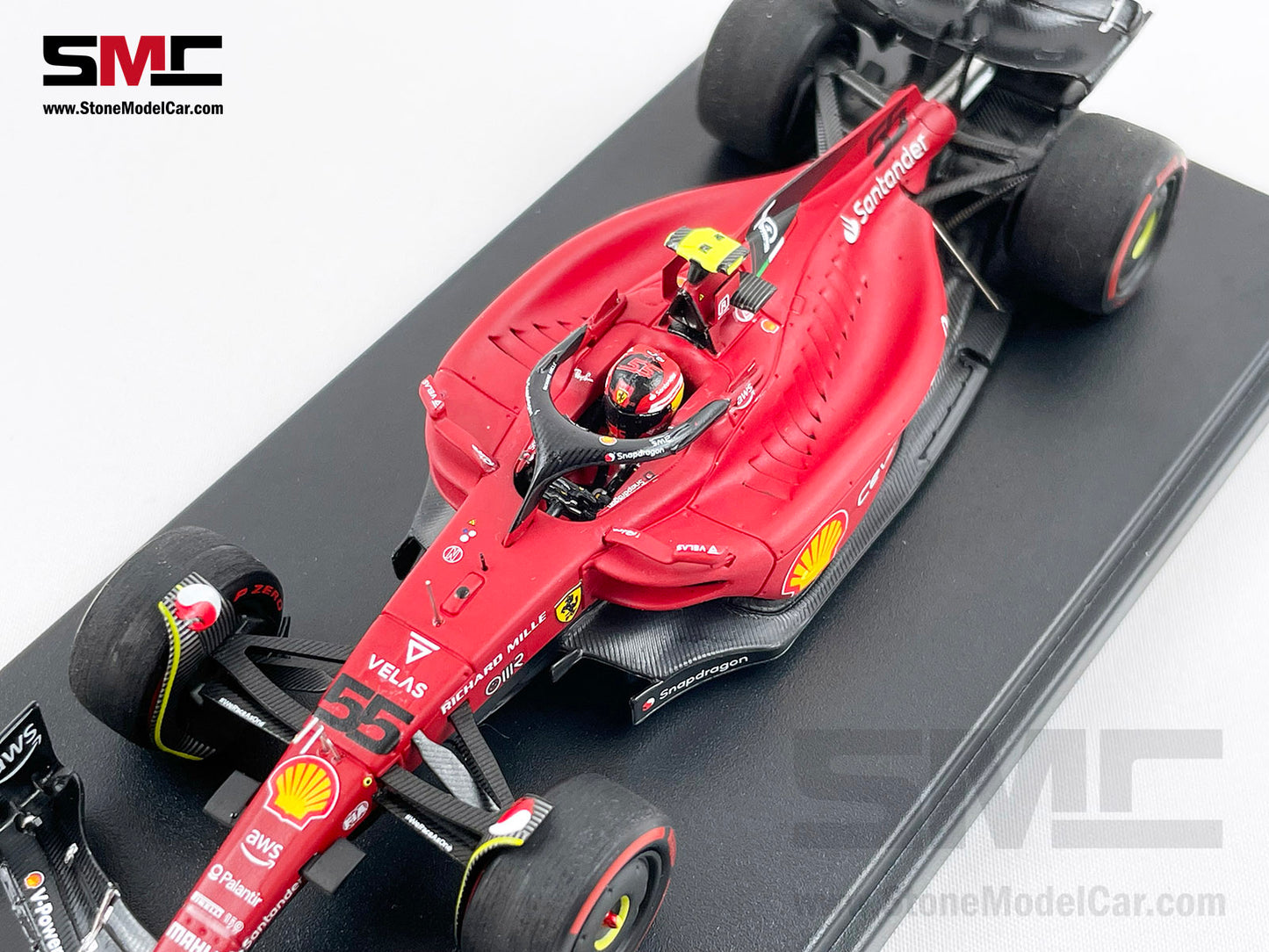 2022 F1 Ferrari F1-75 #55 Carlos Sainz Bahrain GP 2nd 1st 1-2 of 2022 LookSmart 1:43