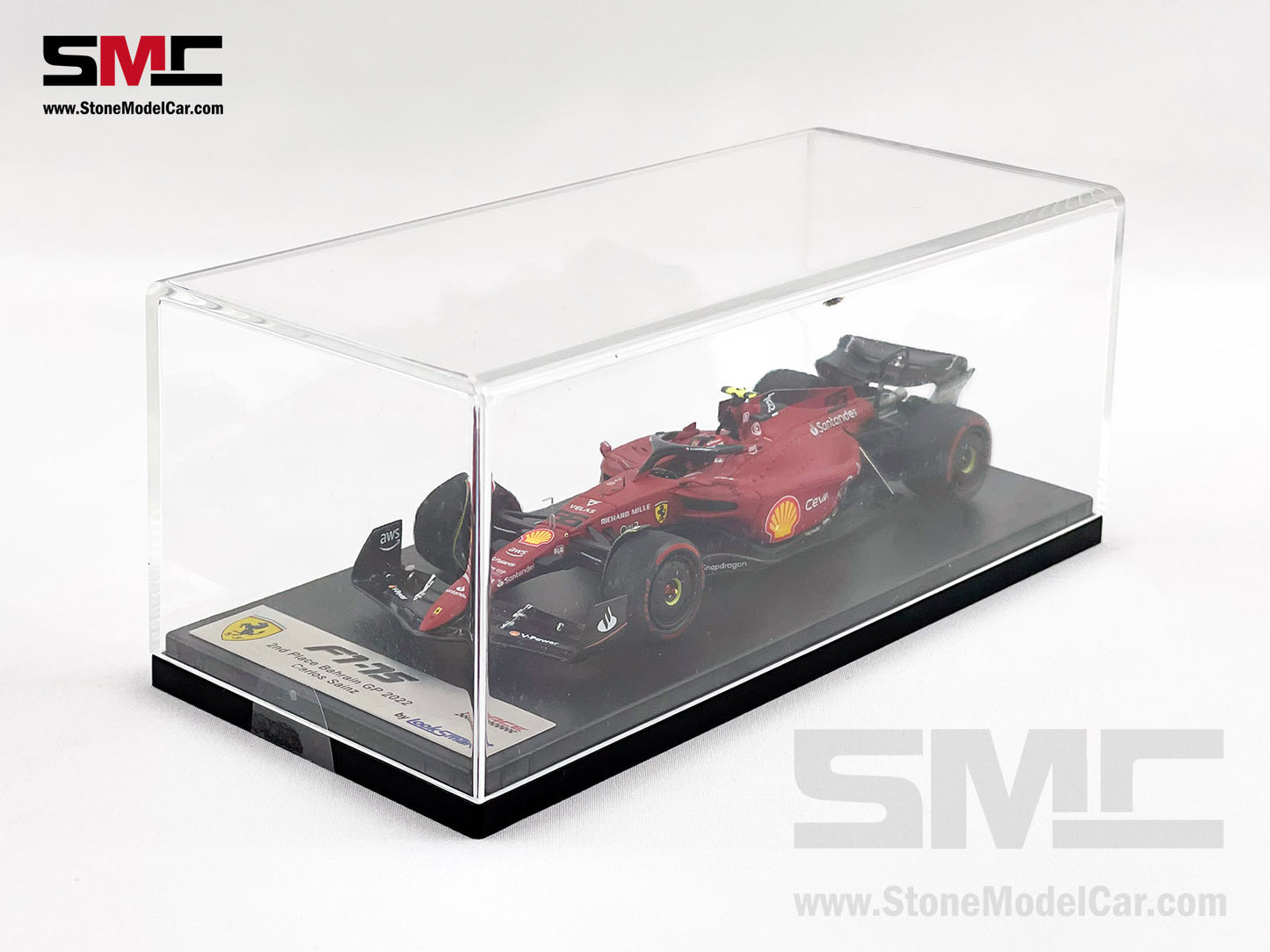 2022 F1 Ferrari F1-75 #55 Carlos Sainz Bahrain GP 2nd 1st 1-2 of 2022 LookSmart 1:43