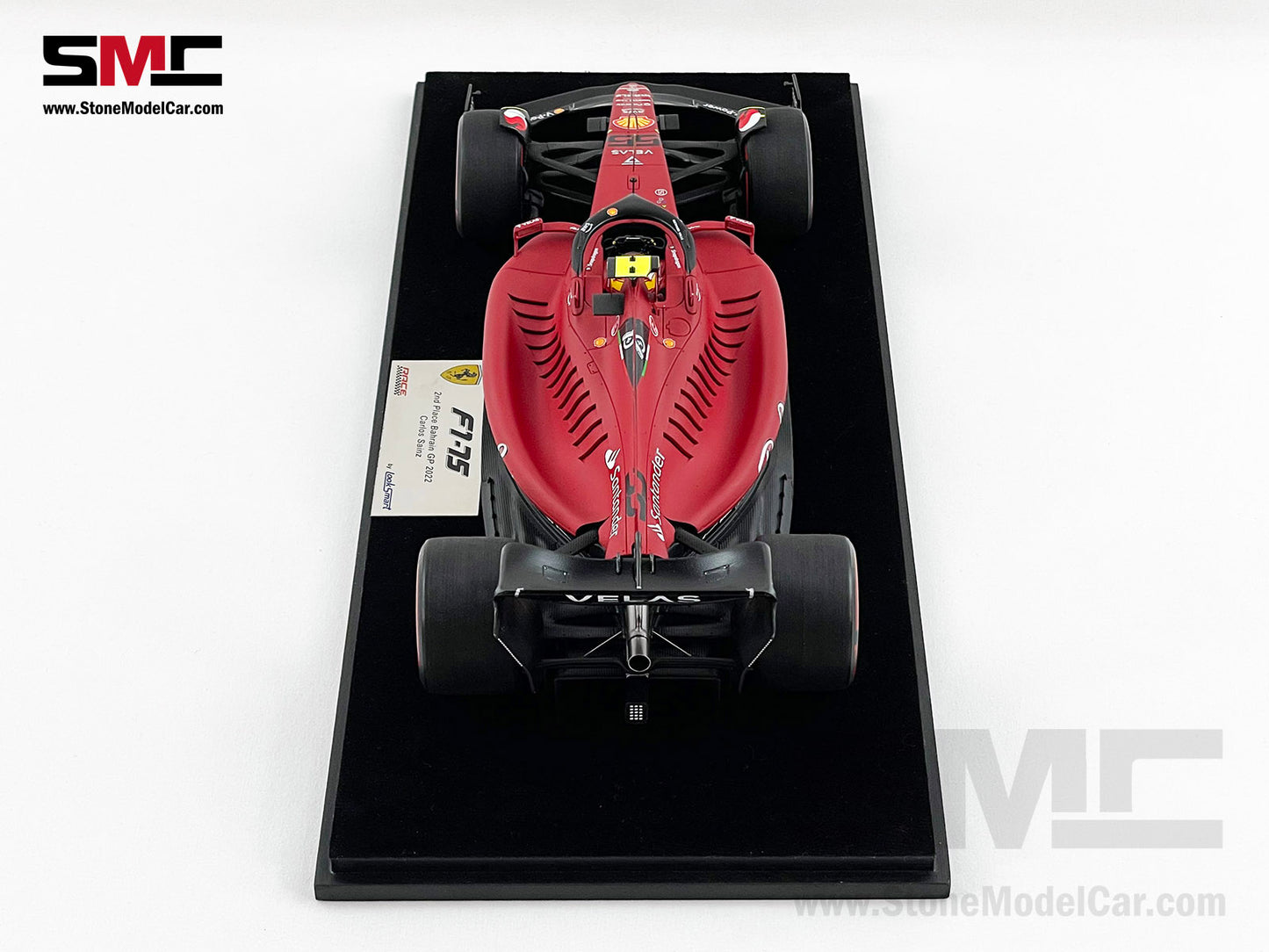 2022 F1 Ferrari F1-75 #55 Carlos Sainz Bahrain GP 2nd 1st 1-2 of 2022 LookSmart 1:18