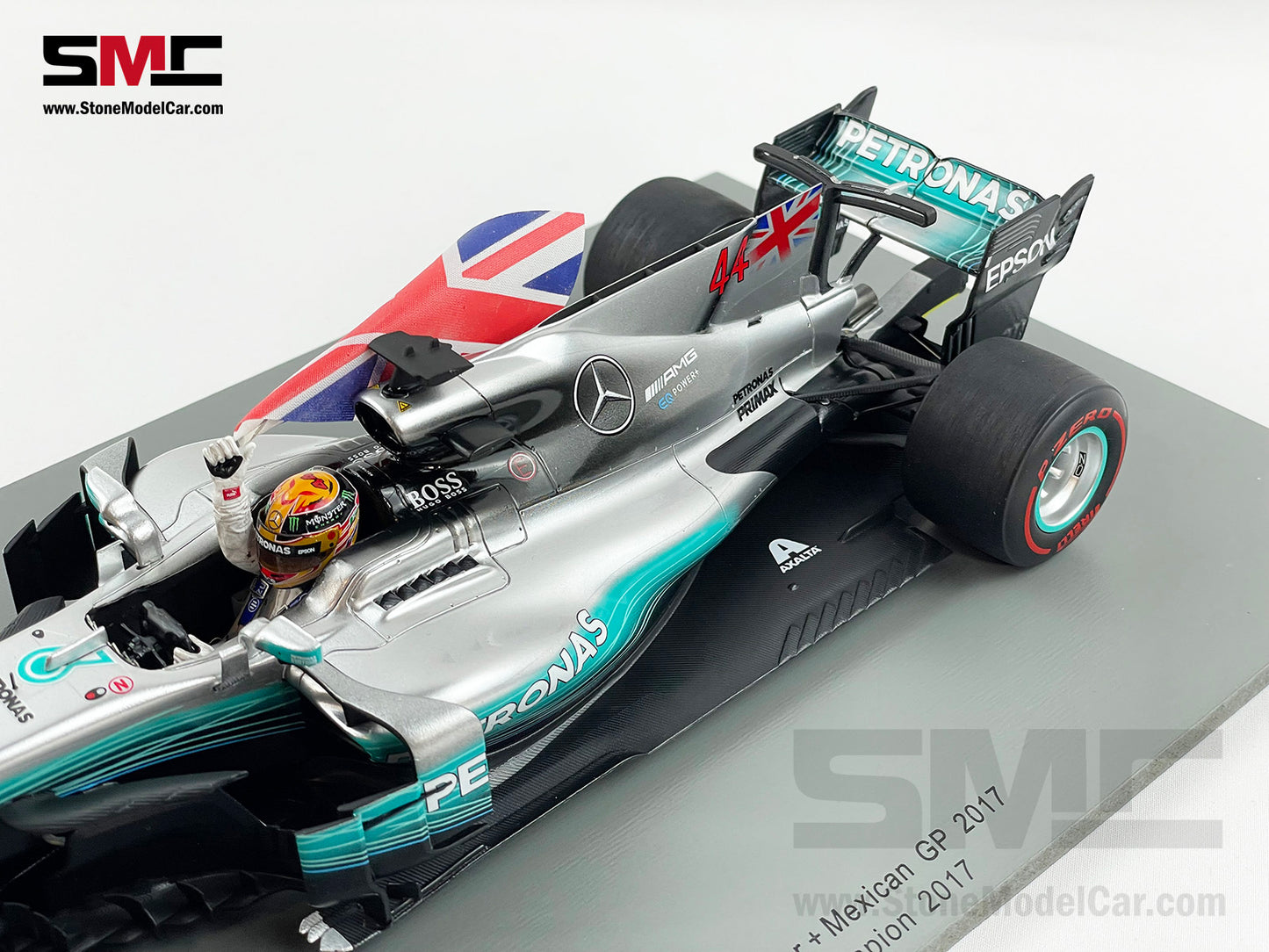 2017 4x World Champion Mercedes F1 W08 #44 Lewis Hamilton Mexico GP 1:18 Spark
