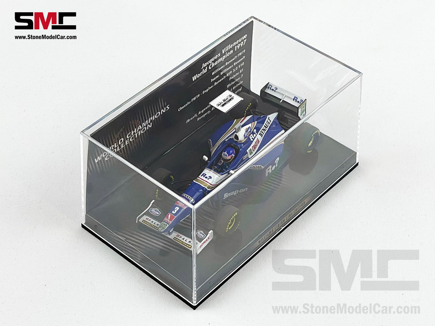 Williams F1 FW19 #3 Jacques Villeneuve 1997 World Champion 1:43 MINICHAMPS