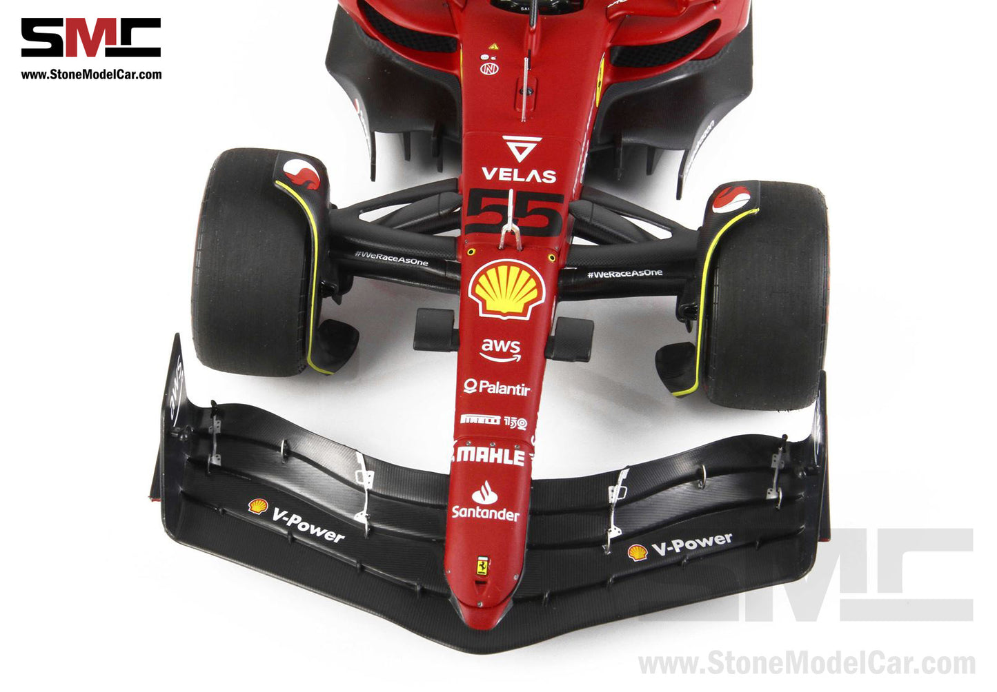 2022 F1 Ferrari F1-75 #55 Carlos Sainz Bahrain GP 2nd Place 1st 1-2 of 2022 BBR 1:18