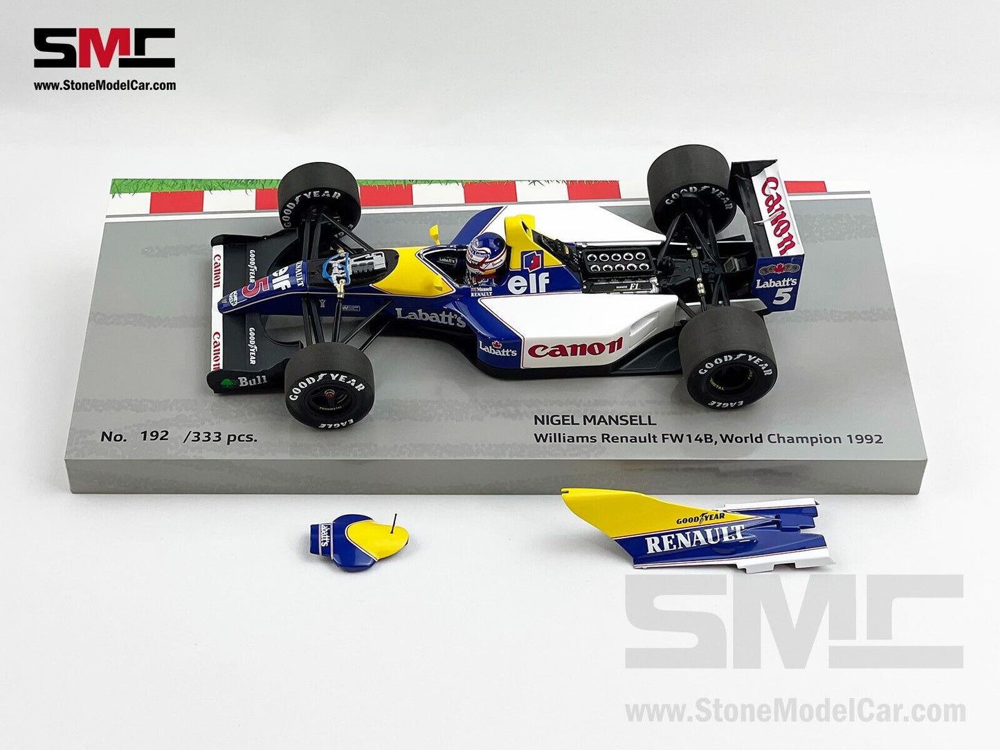 Williams Renault F1 FW14B #5 Nigel Mansell 1992 World Champion 1:18 MINICHAMPS