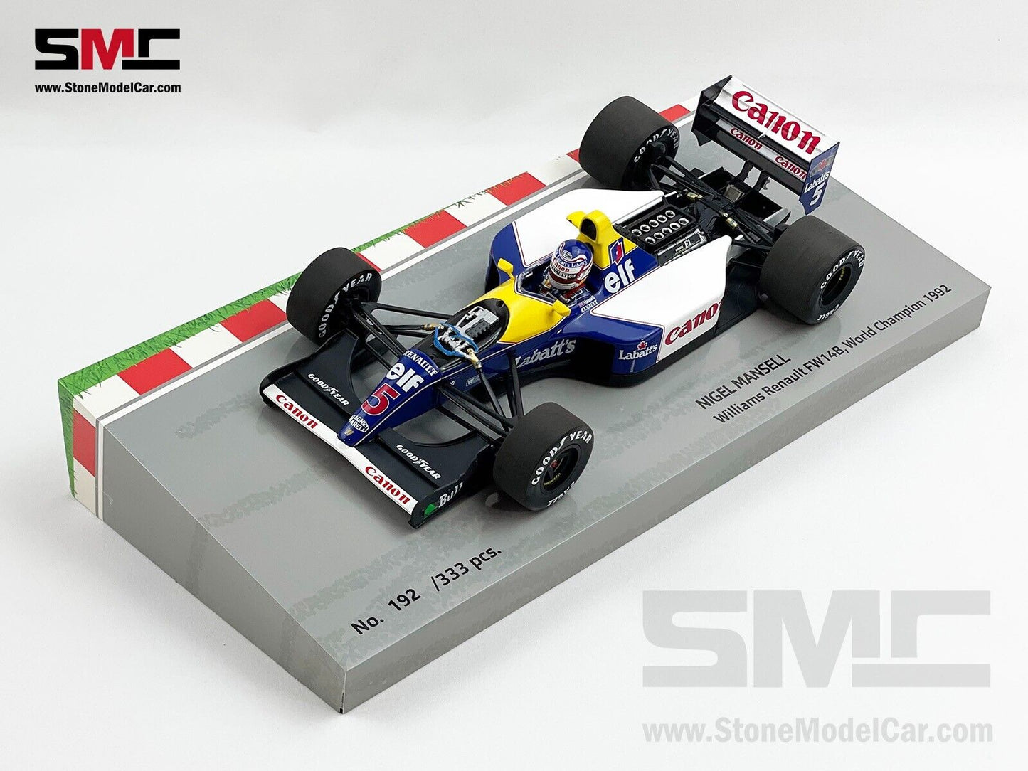 Williams Renault F1 FW14B #5 Nigel Mansell 1992 World Champion 1:18 MINICHAMPS