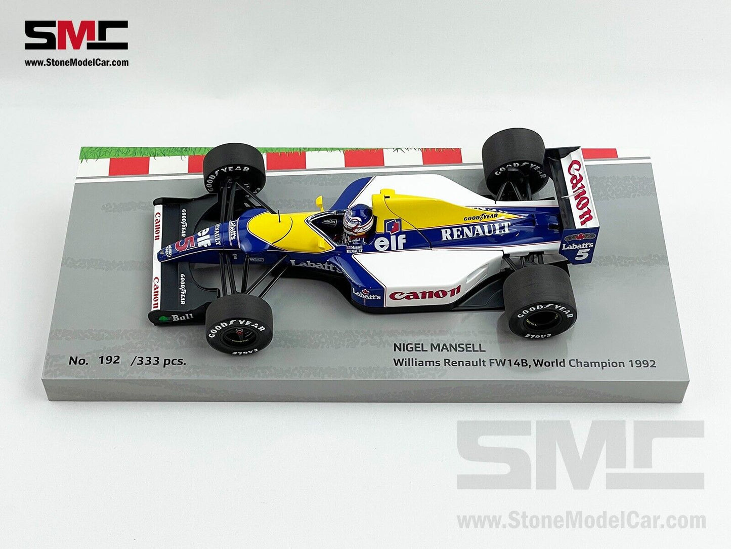Williams Renault F1 FW14B #5 Nigel Mansell 1992 World Champion 1:18 MINICHAMPS