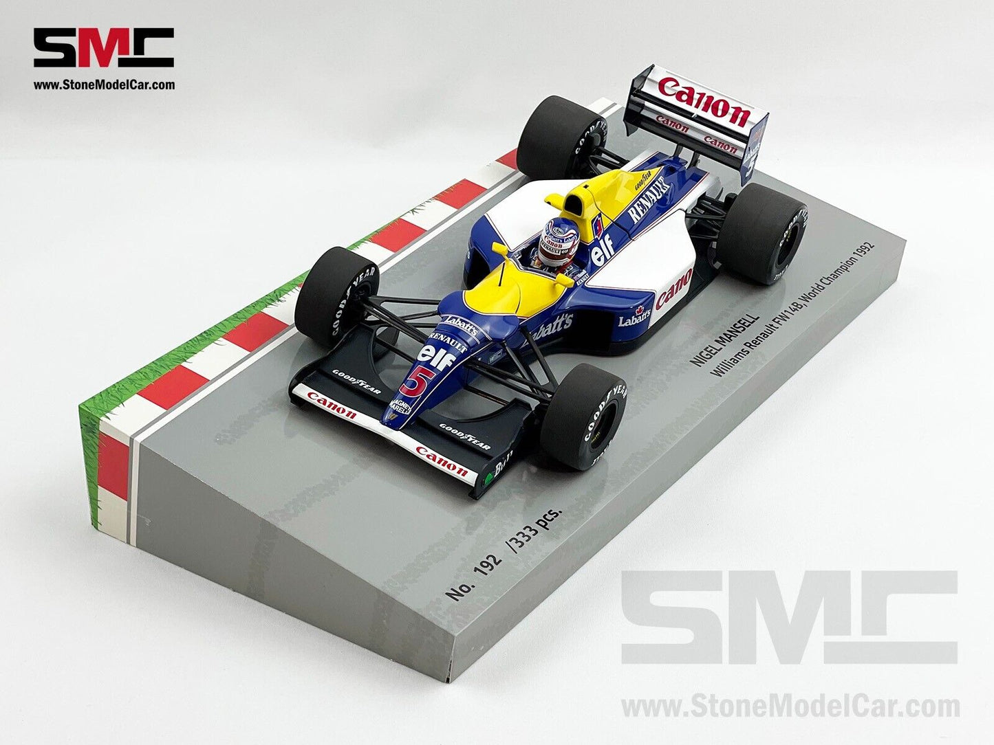 Williams Renault F1 FW14B #5 Nigel Mansell 1992 World Champion 1:18 MINICHAMPS
