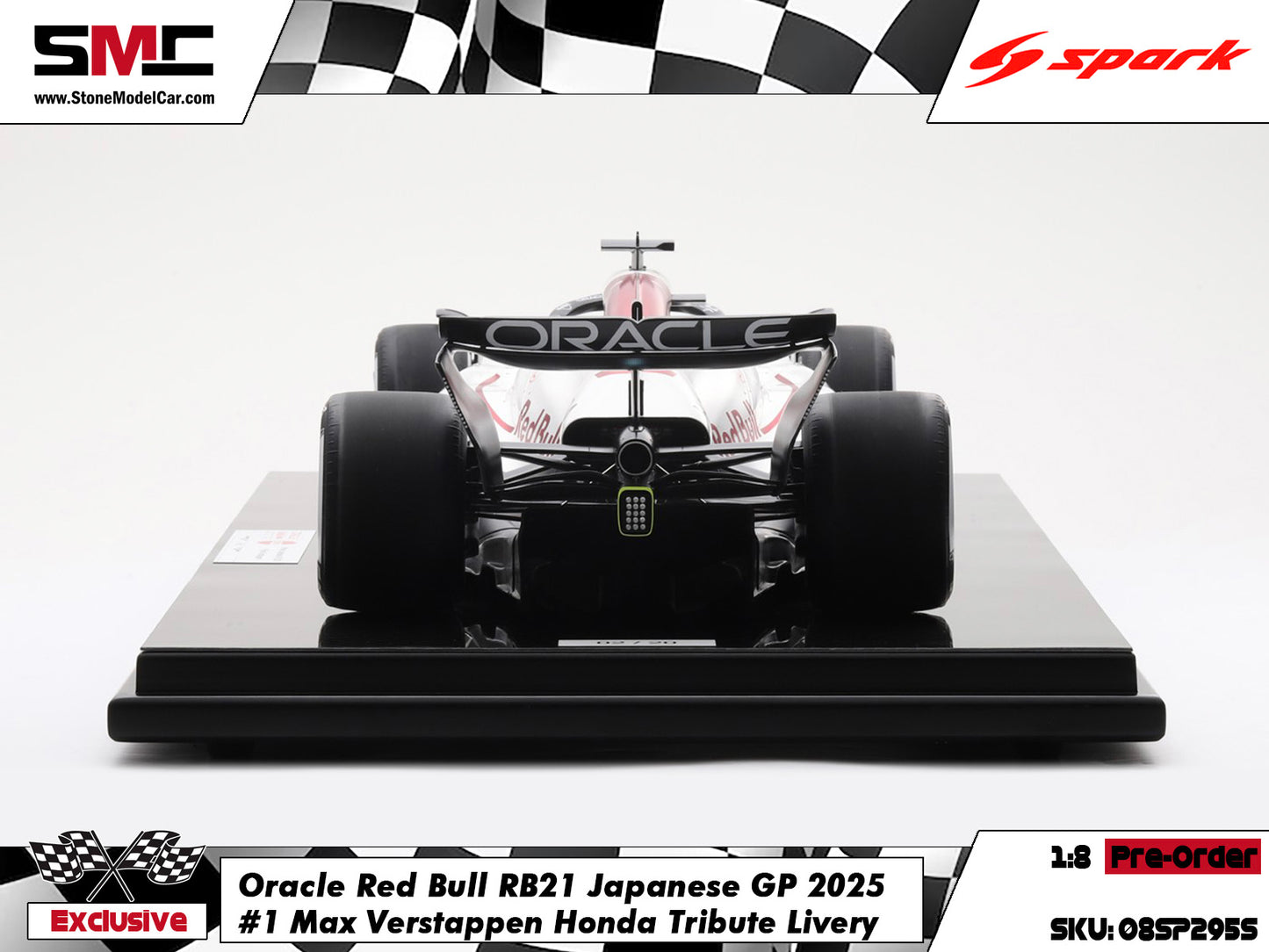[Pre-Order] Red Bull F1 RB21 #1 Max Verstappen Japanese GP Winner 2025 1:8 Spark Special Edition