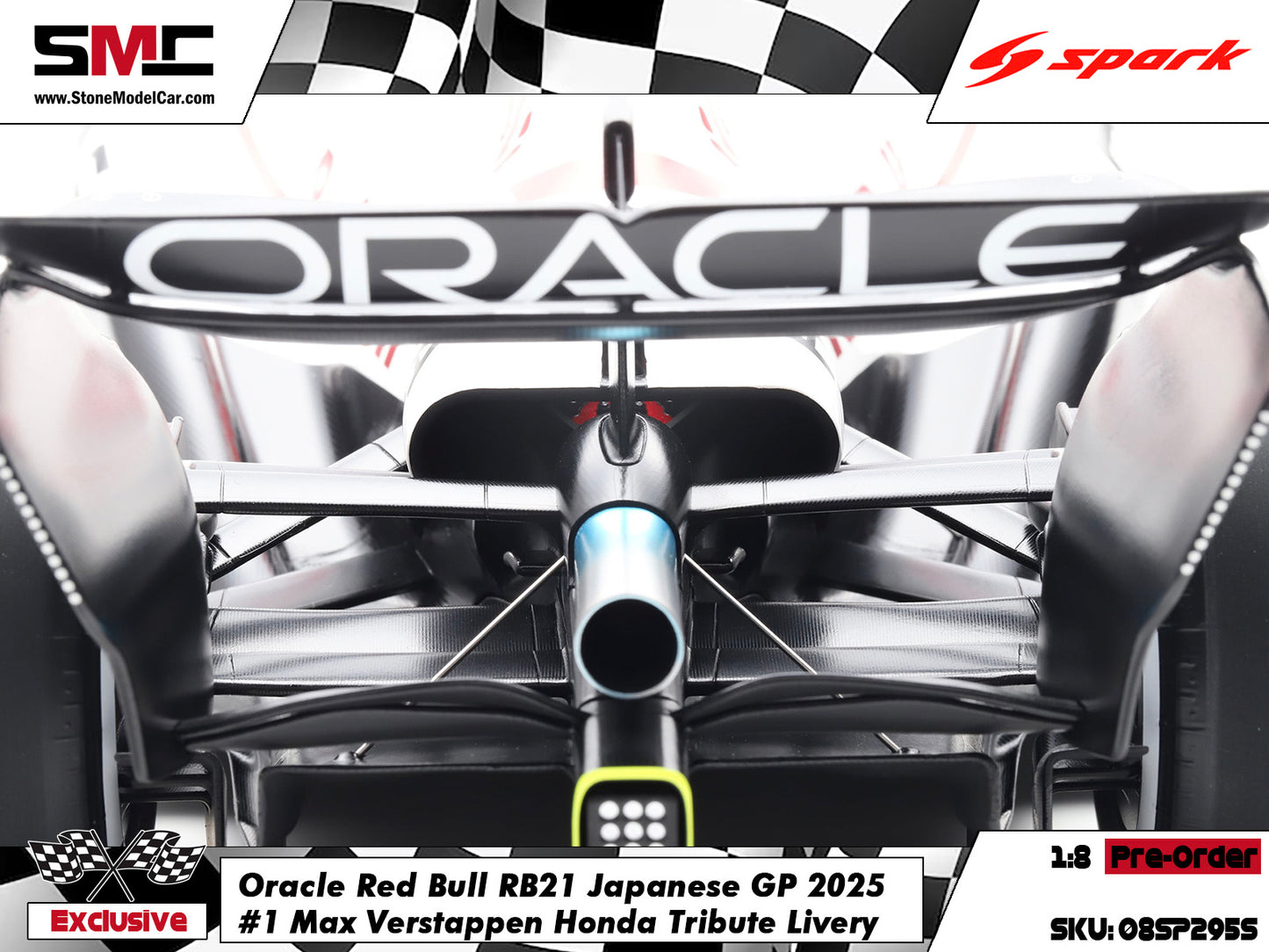 [Pre-Order] Red Bull F1 RB21 #1 Max Verstappen Japanese GP Winner 2025 1:8 Spark Special Edition