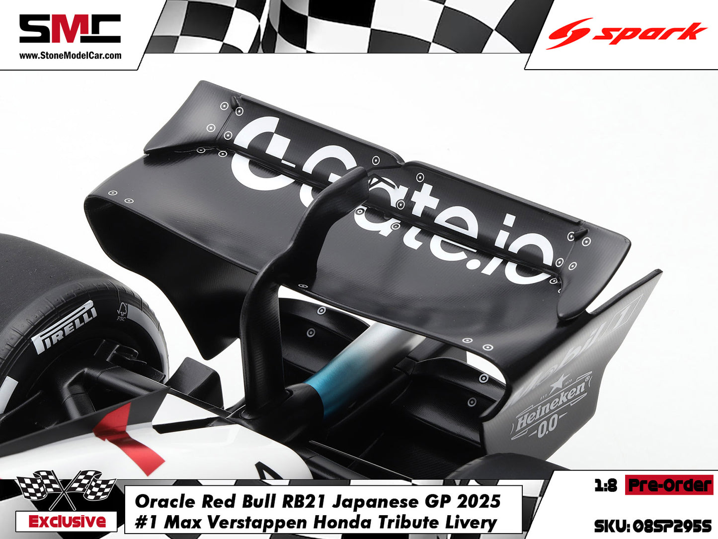[Pre-Order] Red Bull F1 RB21 #1 Max Verstappen Japanese GP Winner 2025 1:8 Spark Special Edition