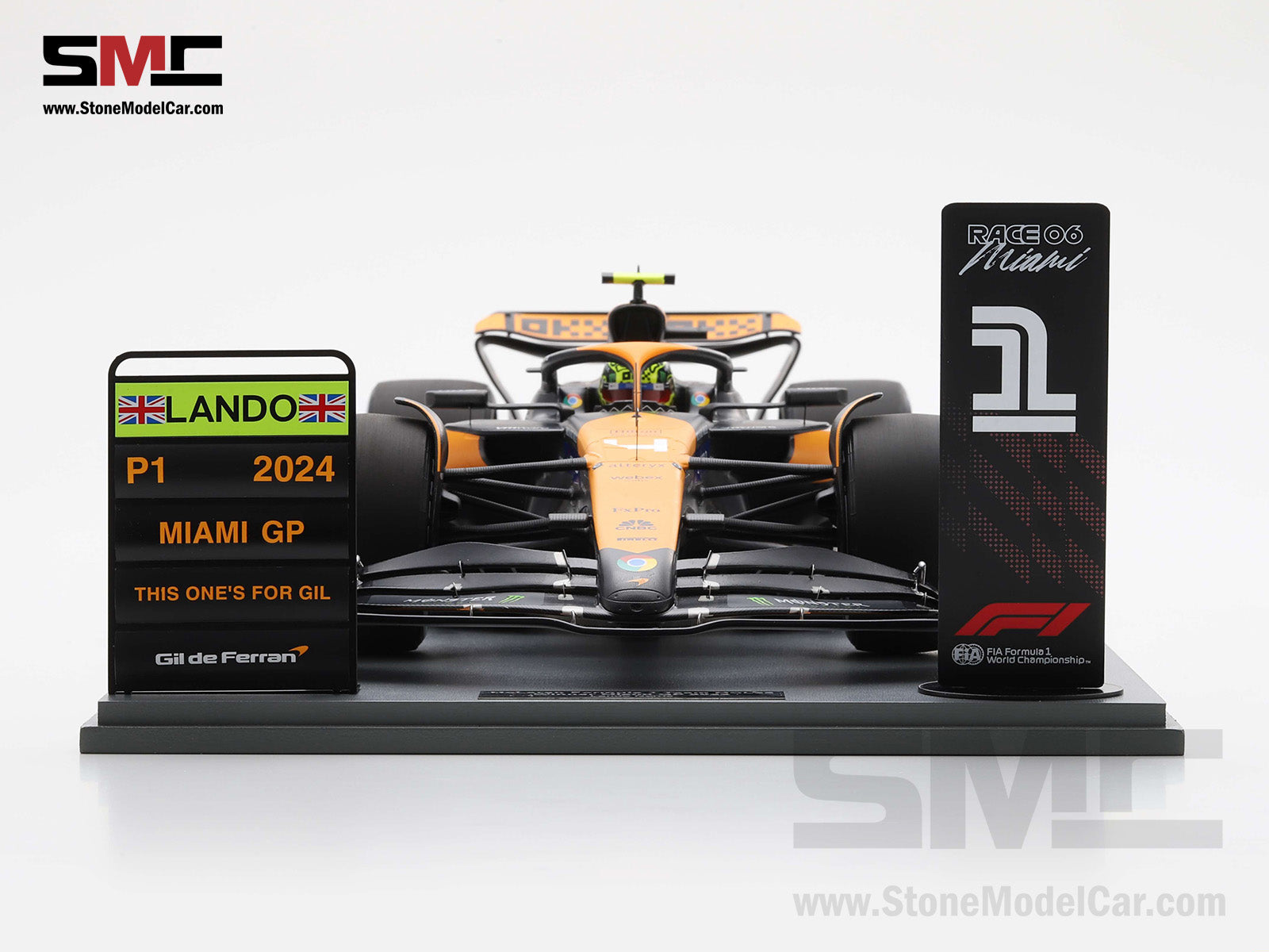 Pre-Order] McLaren F1 MCL38 #4 Lando Norris Miami GP 2024 1st