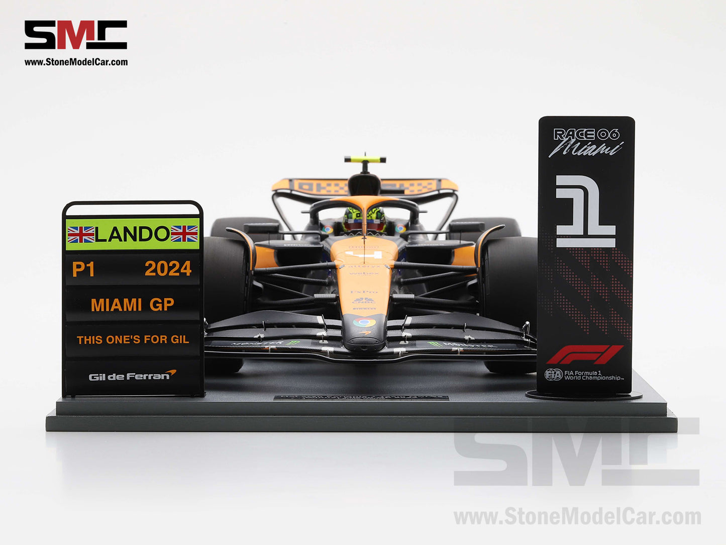 [Pre-Order] McLaren F1 MCL38 #4 Lando Norris Miami GP 2024 1st Career Win 1:12 Spark 12S047