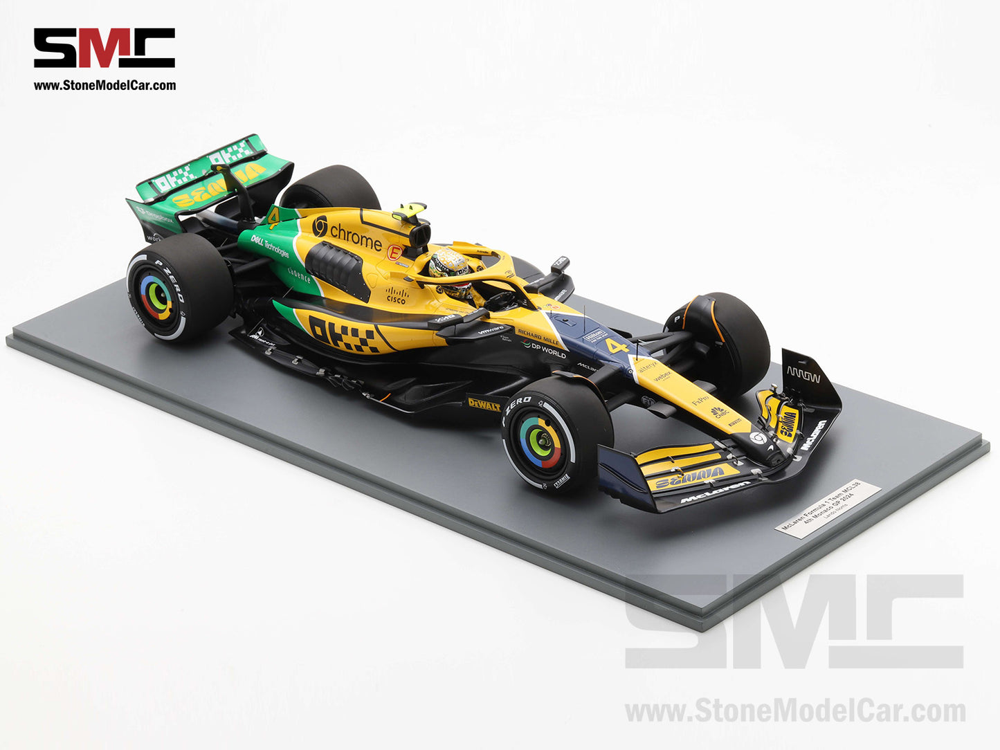 [Pre-Order] McLaren F1 MCL38 #4 Lando Norris 4th Monaco GP 2024 Special Livery 1:12 Spark 12S048