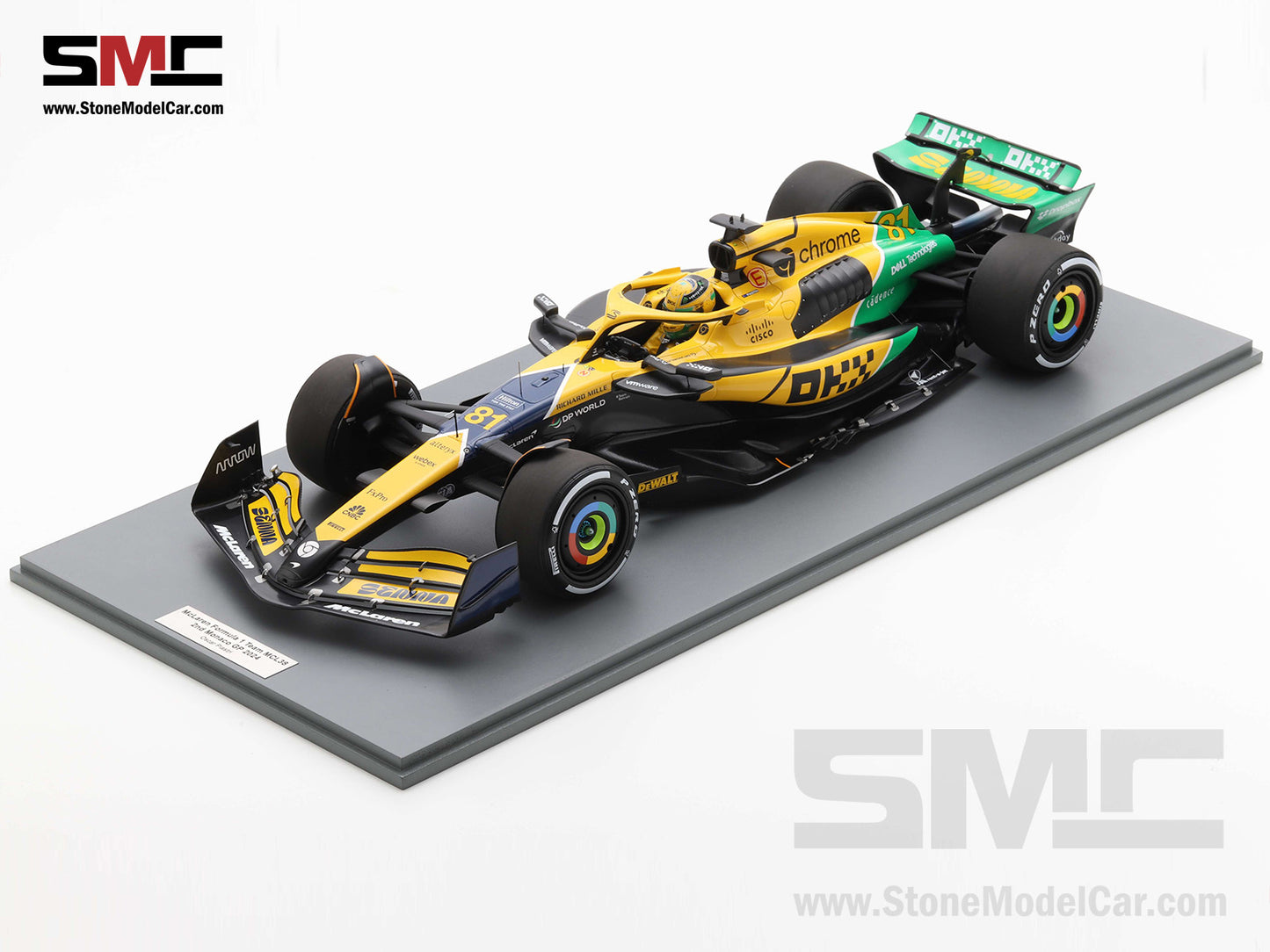 [Pre-Order] McLaren F1 MCL38 #81 Oscar Piastri 2nd Monaco GP 2024 Special Livery 1:12 Spark 12S049