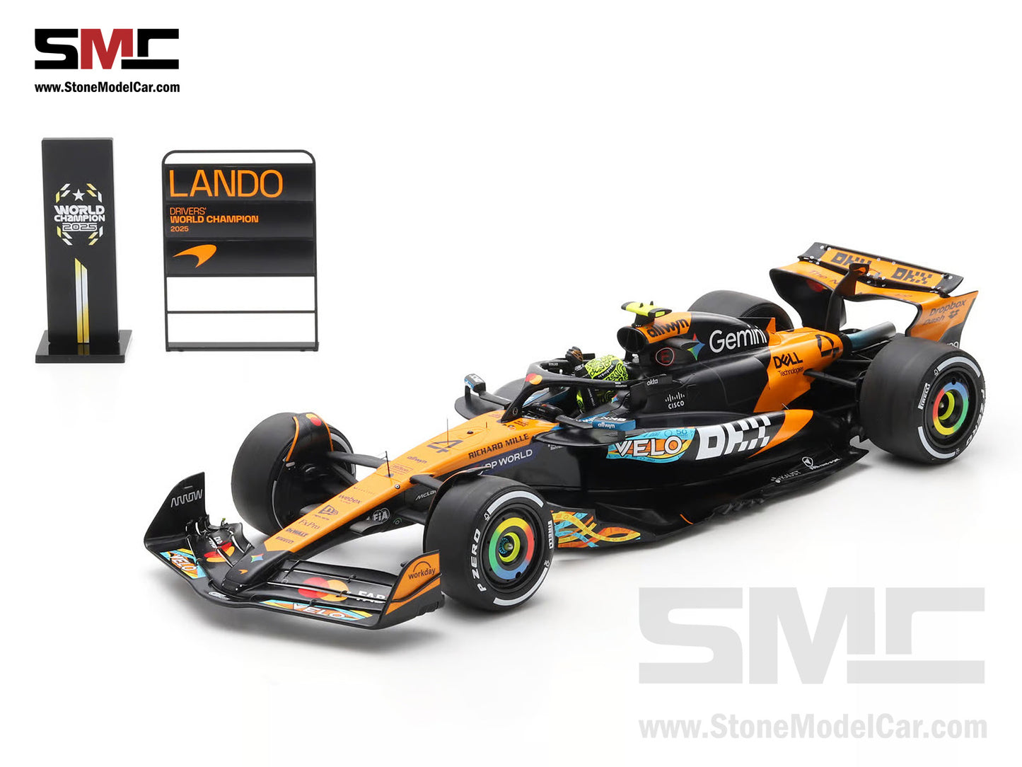 [Pre-Order] McLaren F1 MCL39 #4 Lando Norris Abu Dhabi GP 2025 World Champion 1:12 Spark 12S078