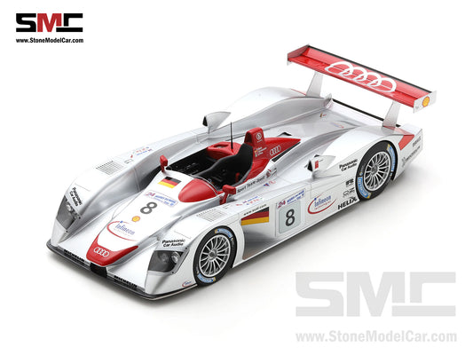 24h Le Mans 2000 Winner Audi Sport Team Joest R8 #8 T. Kristensen - E. Pirro - F. Biela 1:18 Spark 18LM00