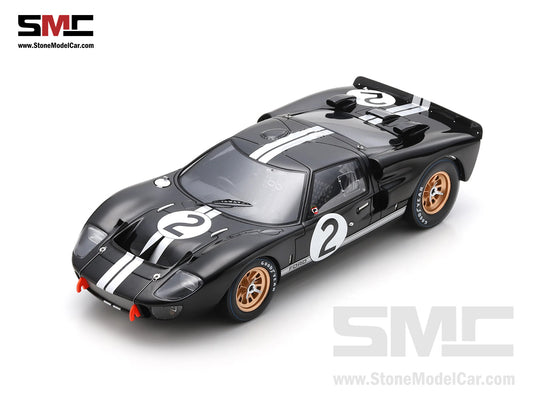 24h Le Mans 1966 Winner Shelby American Ford GT40 MK II #2 B. McLaren - C. Amon 1:18 Spark 18LM66