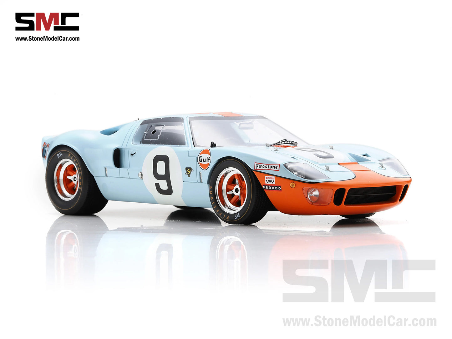 24h Le Mans 1968 Winner JW Automotive Engineering Ford GT 40 #9 P. Rodriguez - L. Bianchi 1:18 Spark 18LM68