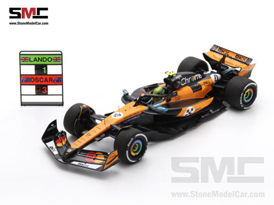 [Pre-Order] McLaren F1 MCL39 #4 Lando Norris Monaco GP 2025 Winner 1:18 Spark 18S1011