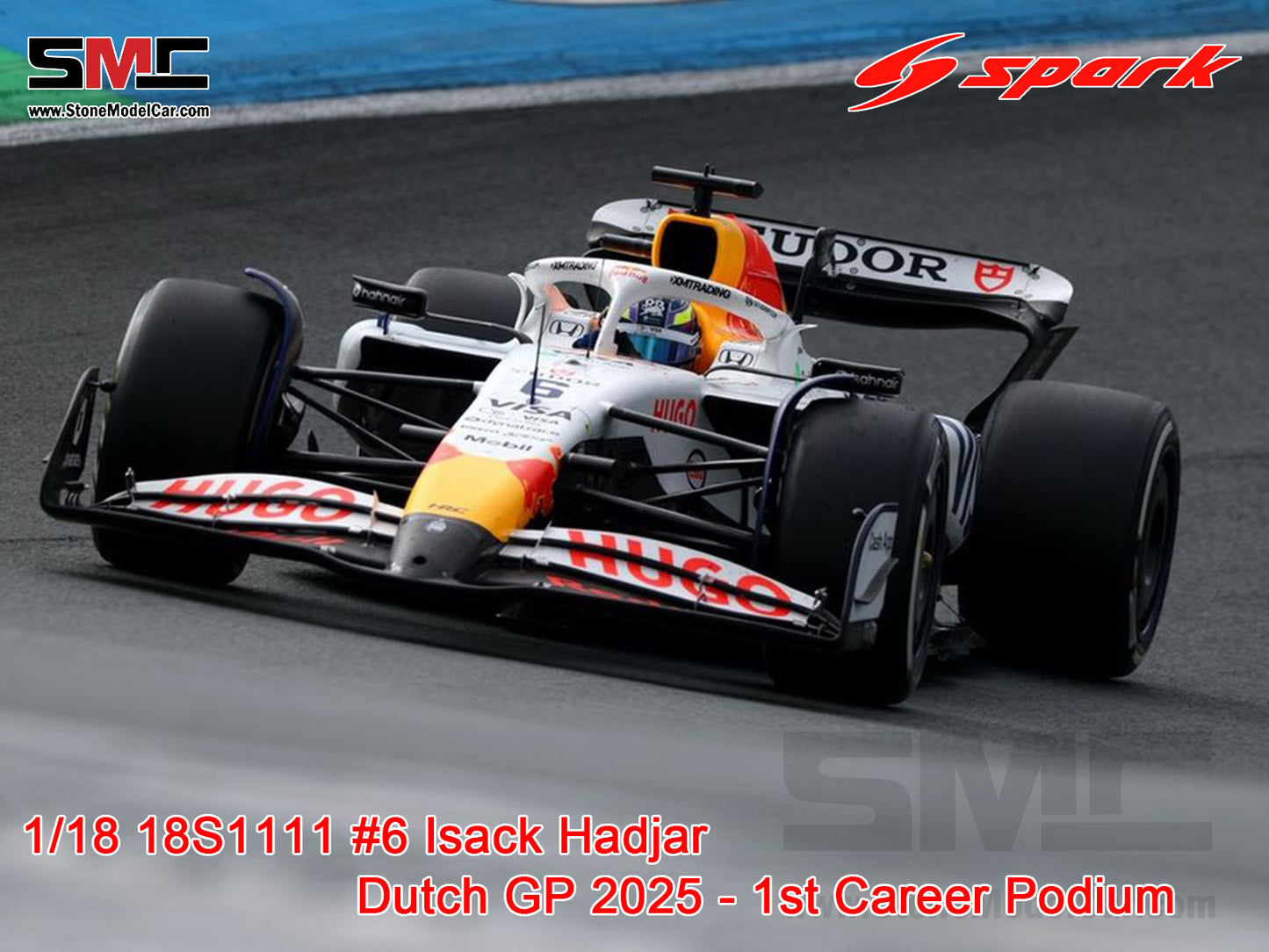 [Pre-Order] Visa Cash App RB F1 VCARB 02 #6 Isack Hadjar Dutch GP Podium 2025 Spark 1:18 18S1111