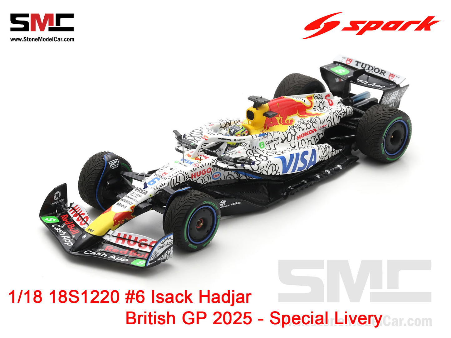 [Pre-Order] Visa Cash App RB F1 VCARB 02 #6 Isack Hadjar British GP 2025 Spark 1:18 18S1220