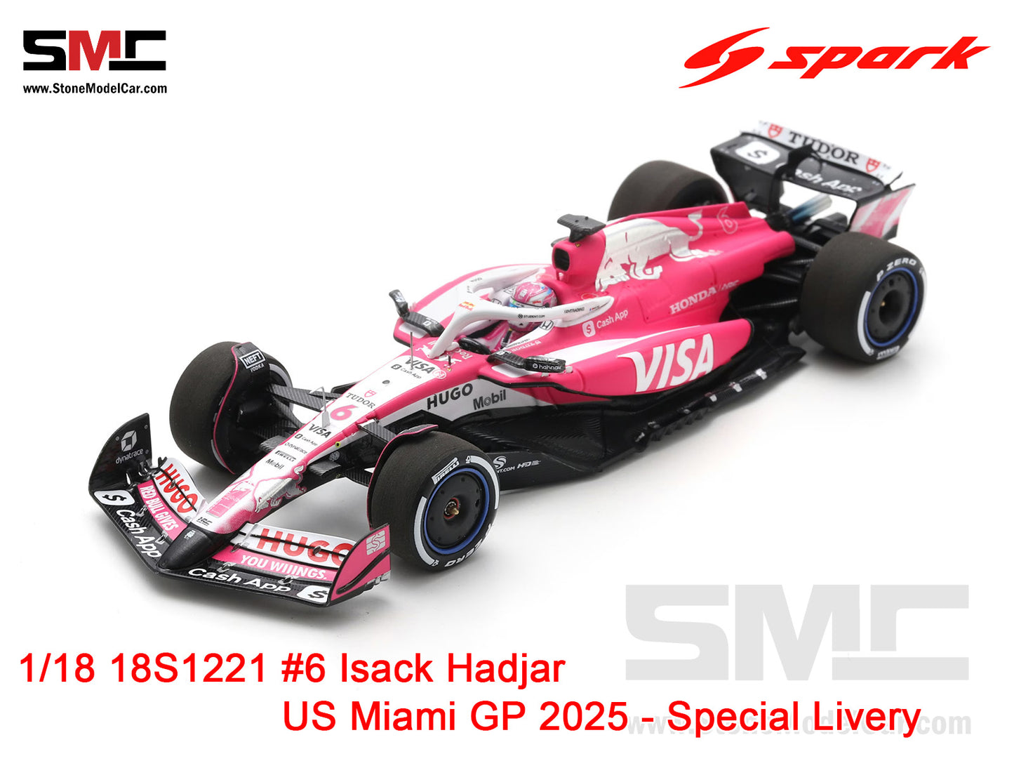 [Pre-Order] Visa Cash App RB F1 VCARB 02 #6 Isack Hadjar US Miami GP 2025 Spark 1:18 18S1221