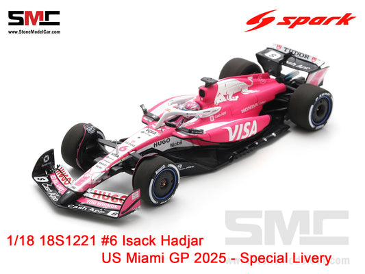 [Pre-Order] Visa Cash App RB F1 VCARB 02 #6 Isack Hadjar US Miami GP 2025 Spark 1:18 18S1221