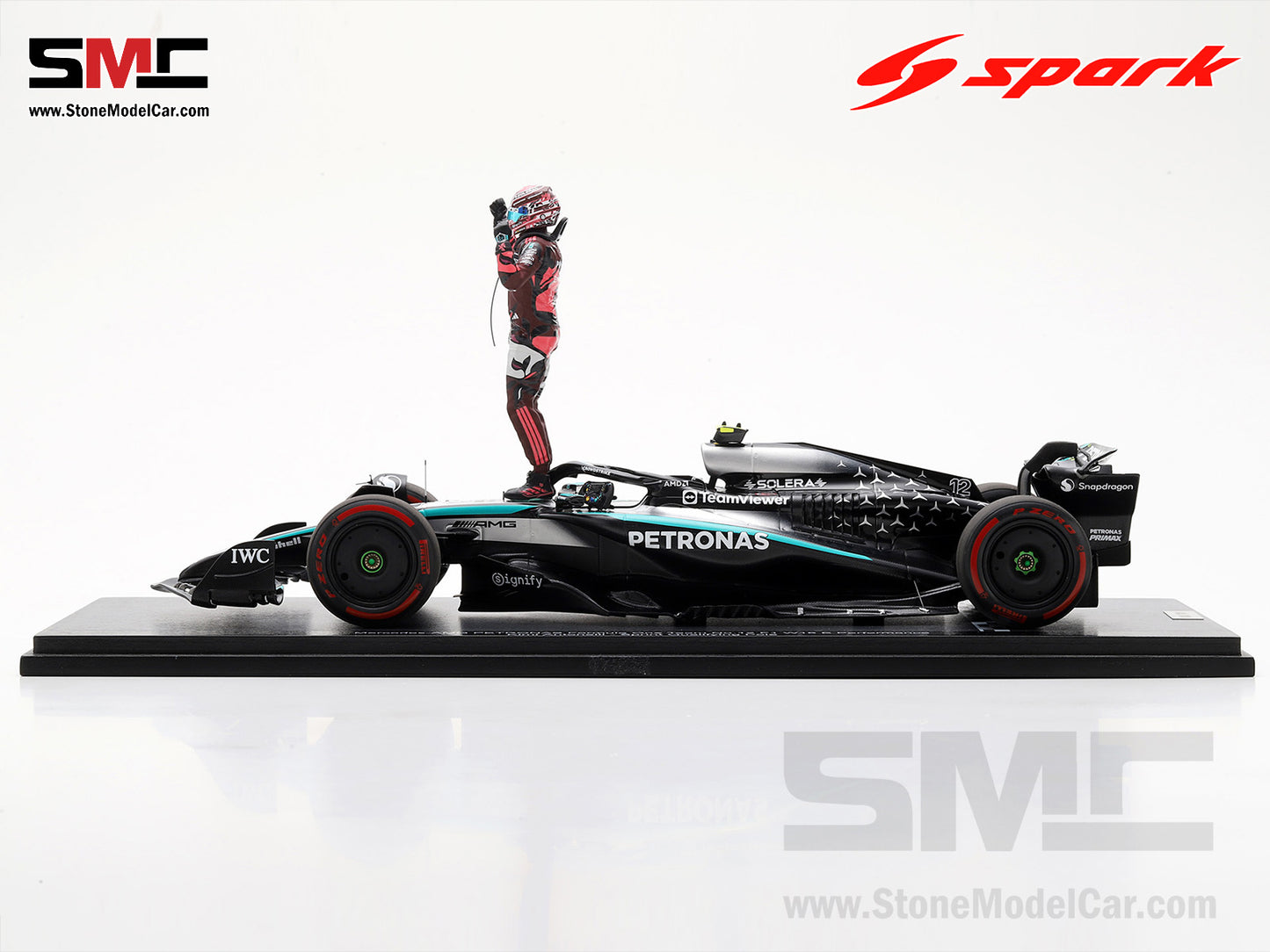 [Pre-Order] Mercedes F1 W16 #12 Kimi Antonelli Miami GP 2025 Sprint Pole Spark 1:18 Figurine Special