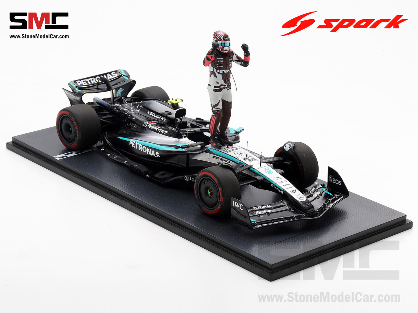 [Pre-Order] Mercedes F1 W16 #12 Kimi Antonelli Miami GP 2025 Sprint Pole Spark 1:18 Figurine Special