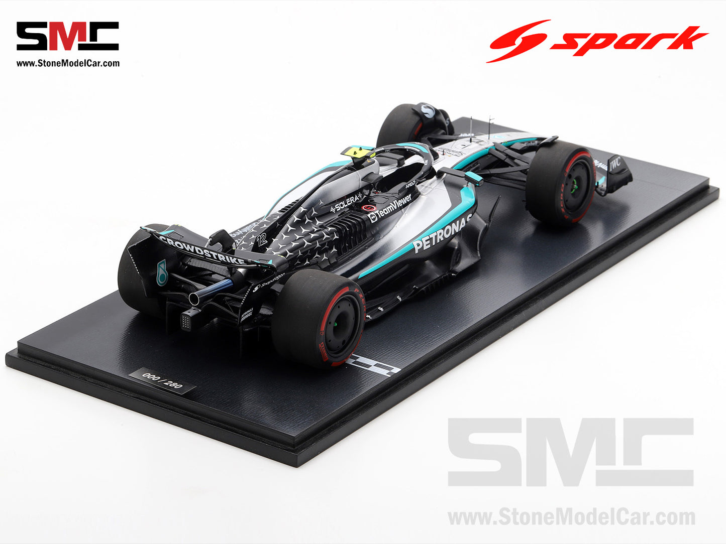 [Pre-Order] Mercedes F1 W16 #12 Kimi Antonelli Miami GP 2025 Sprint Pole Spark 1:18 Figurine Special
