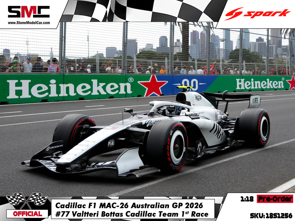 [Pre-Order] Cadillac F1 MAC-26 #77 Valtteri Bottas Australian GP 2026 1st Race Spark 1:18 18S1256