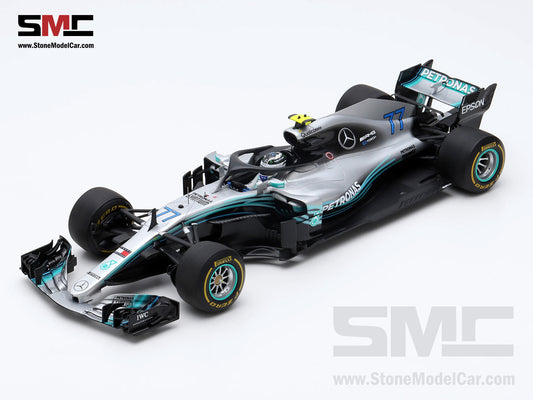 Mercedes AMG F1 W09 #77 Valtteri Bottas Chinese GP 2nd 2018 100th GP 1:18 Spark 18S344