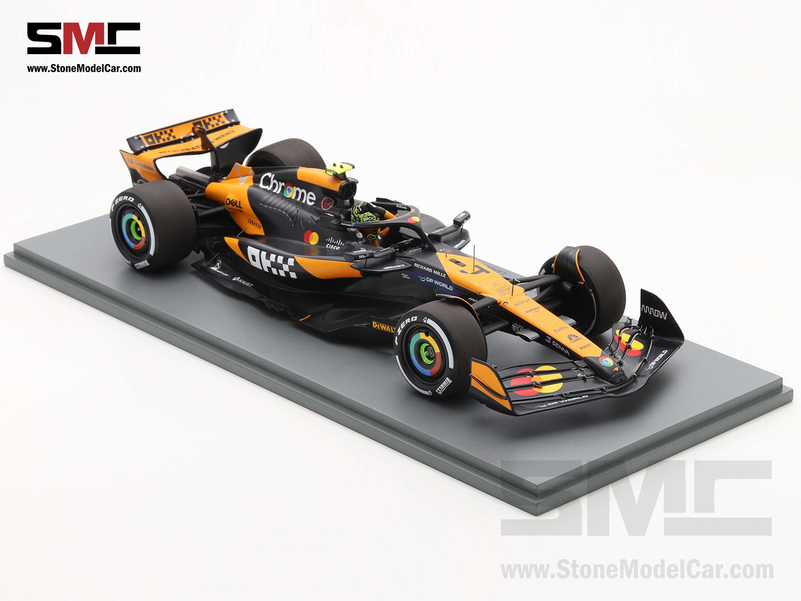 McLaren F1 MCL38 #4 Lando Norris Abu Dhabi GP 2024 Winner 1:18