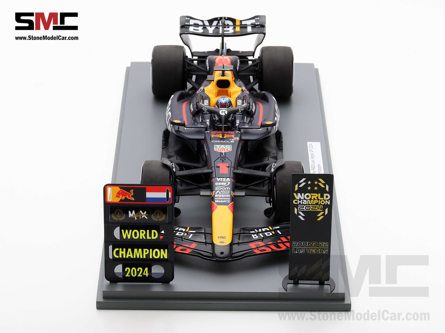 [Pre-Order] Red Bull F1 RB20 #1 Max Verstappen Las Vegas GP 2024 World Champion Spark 1:18 18S666