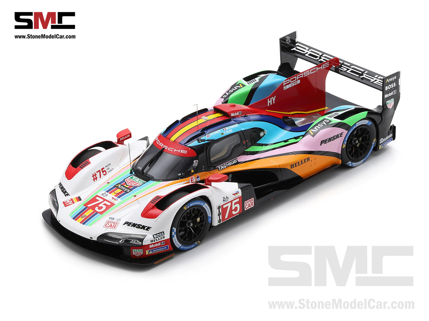 Porsche Penske Motorsport 963 No.75  F. Nasr M. Jaminet N. Tandy Le Mans 24H 2023 1:18 Spark 18S917
