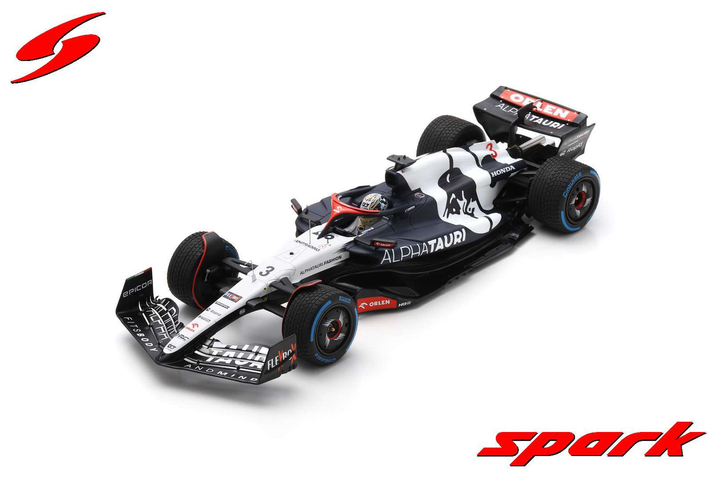 Alpha Tauri F1 AT04 #3 Daniel Ricciardo 10th Belgian Sprint Race 2023 Spark 1:18 18S961