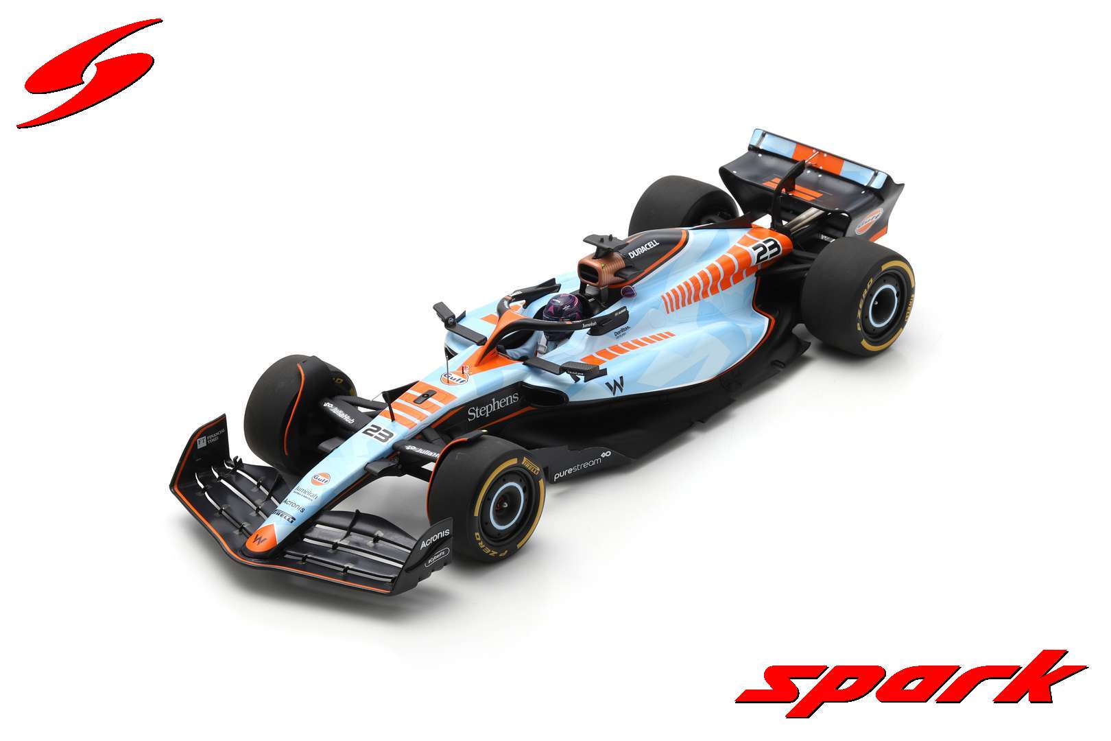 Williams FW45 2023 Alexander Albon - Modello 1/24 Altaya - Gran Premio Singapore