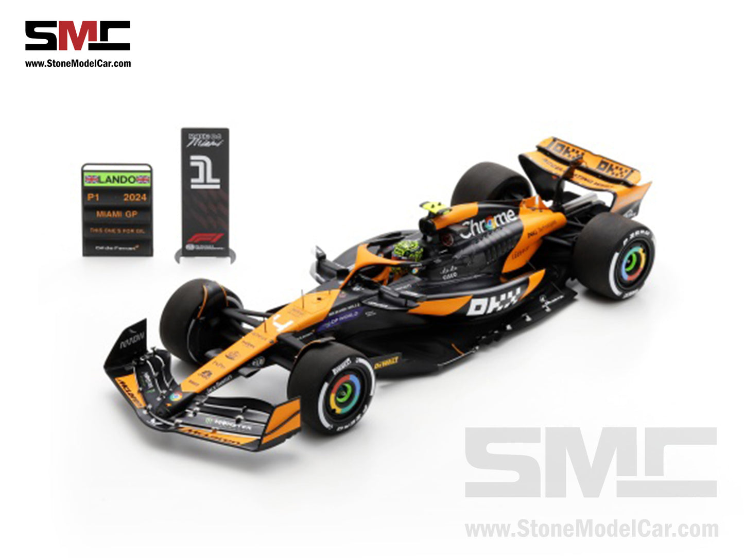 [Pre-Order] McLaren F1 MCL38 #4 Lando Norris Miami GP 2024 1st Career Win 1:18 Spark