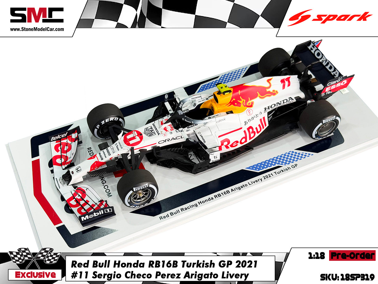 Pre-Order] Red Bull F1 RB16B #11 Sergio Perez 2021 Turkish GP