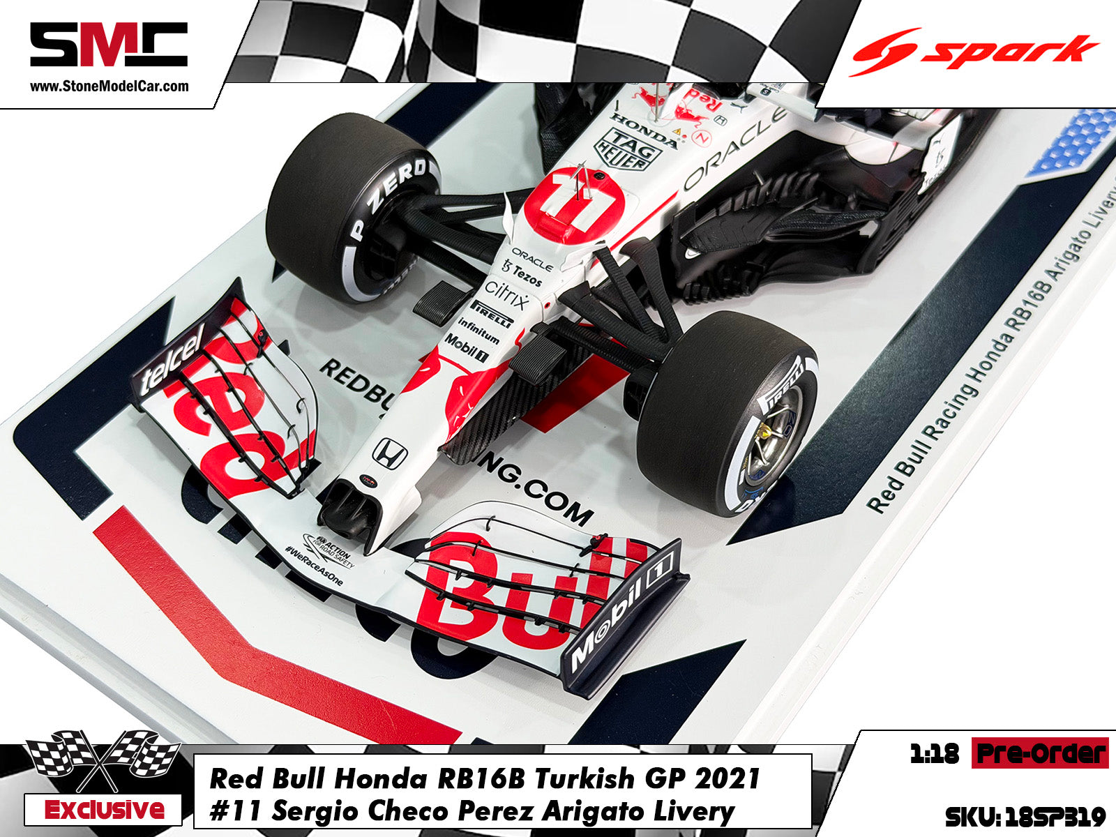 Pre-Order] Red Bull F1 RB16B #11 Sergio Perez 2021 Turkish GP