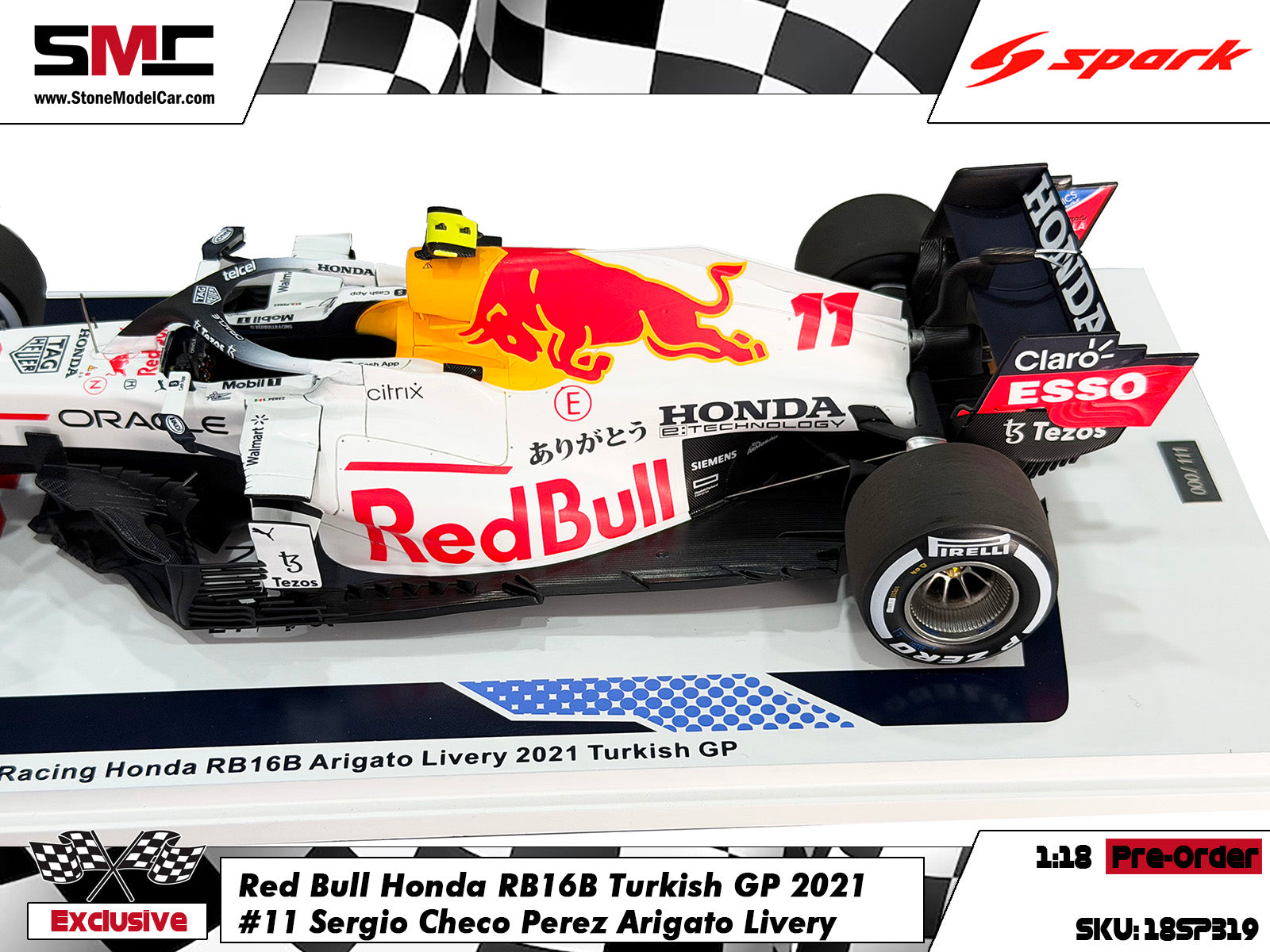 Pre-Order] Red Bull F1 RB16B #11 Sergio Perez 2021 Turkish GP