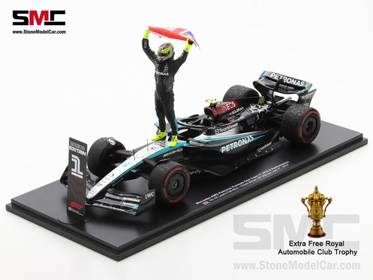 [Pre-Order] Mercedes F1 W15 #44 7x World Champion Lewis Hamilton British GP Winner 2024  1:18 Spark Figure Special Edition